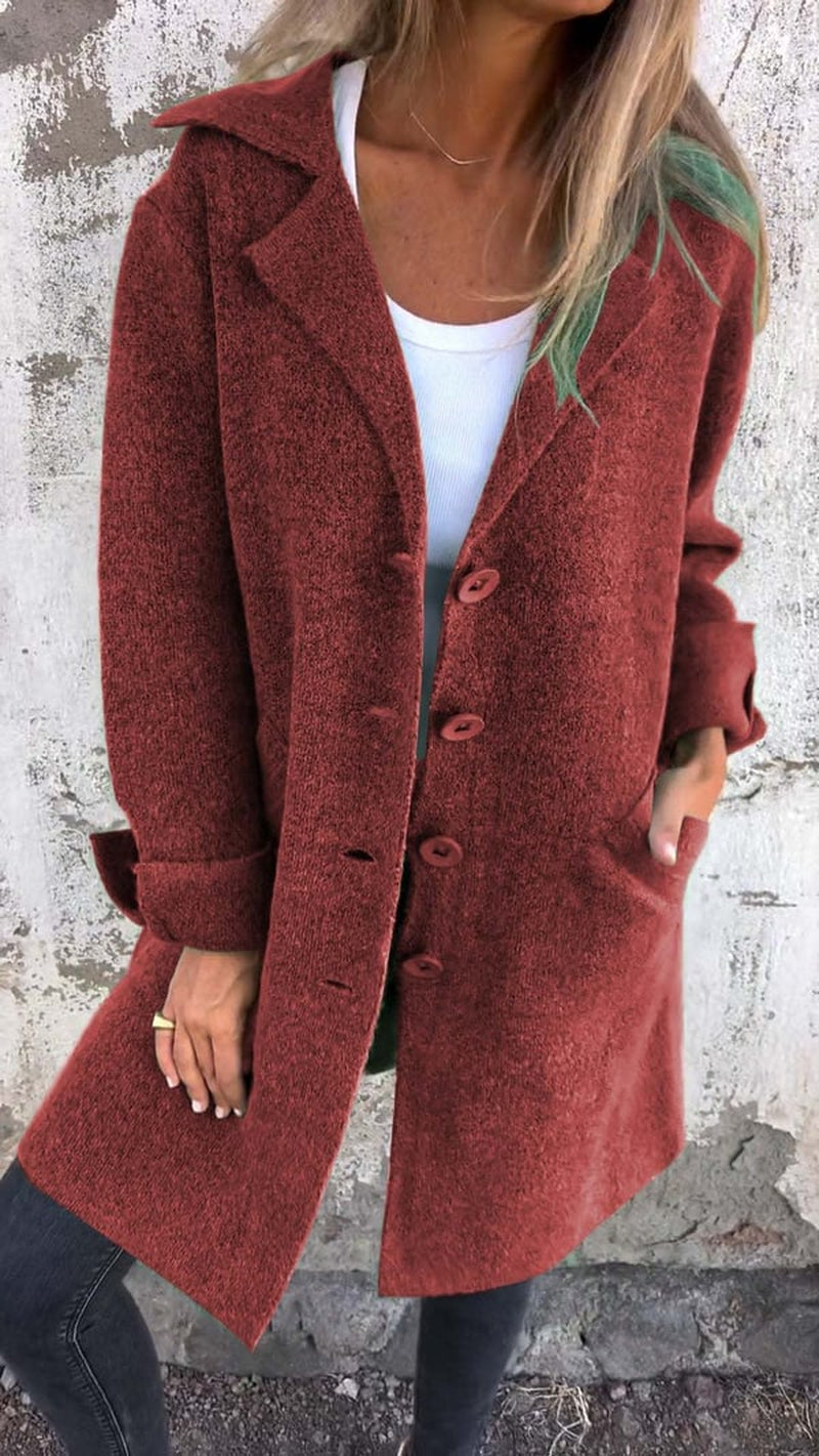 Sorella | Mantel Damen Mit Knopfleiste