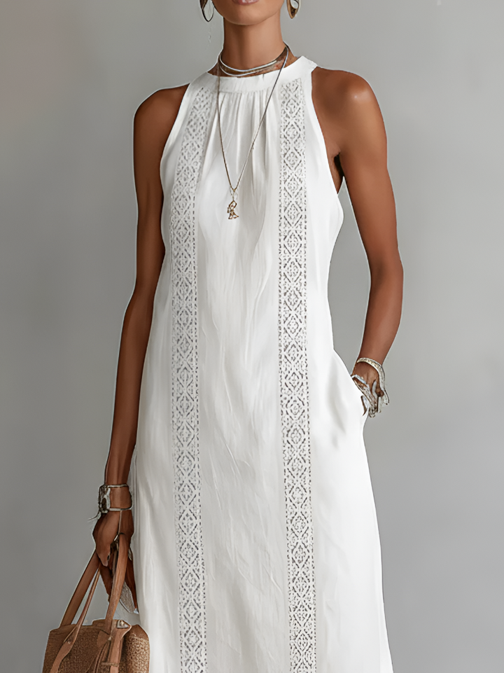 Samantha - Midi - Kleid aus Leinen