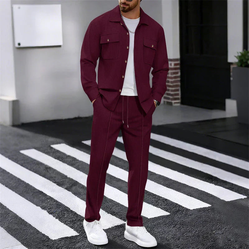 Duncan™ | WAFFELSTRICK FREIZEIT SET